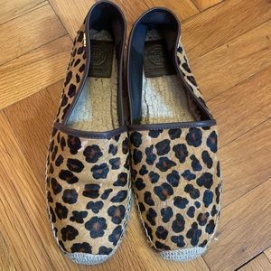 Tory Burch leopard print espadrilles